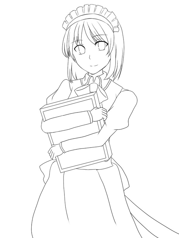 ［線画］　翡翠