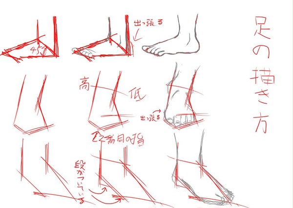 足の描き方 - 1/1