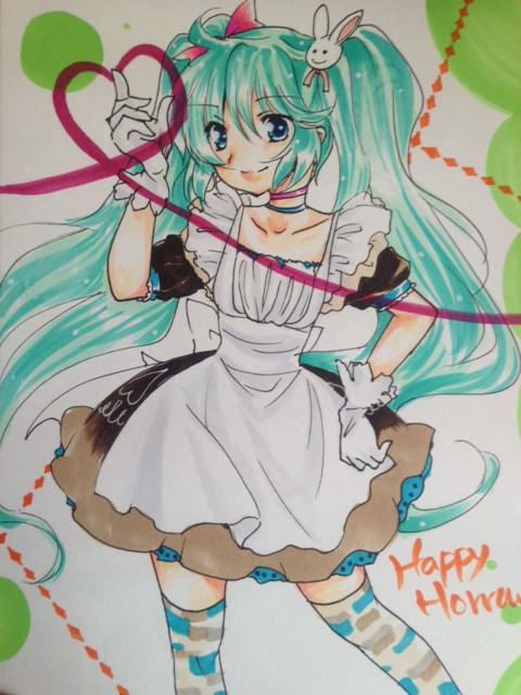 初音ミク ウェイトレス