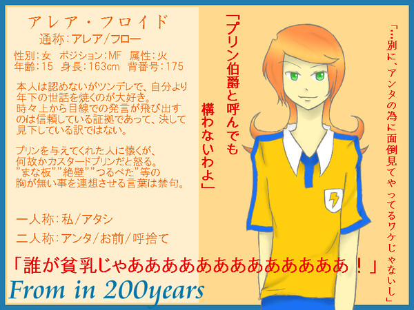 【絵師クロ】アレア・フロイド【キャラシ】