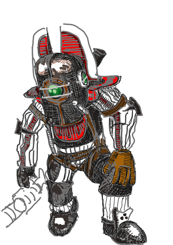 バイオショックよりエリートロージー模写