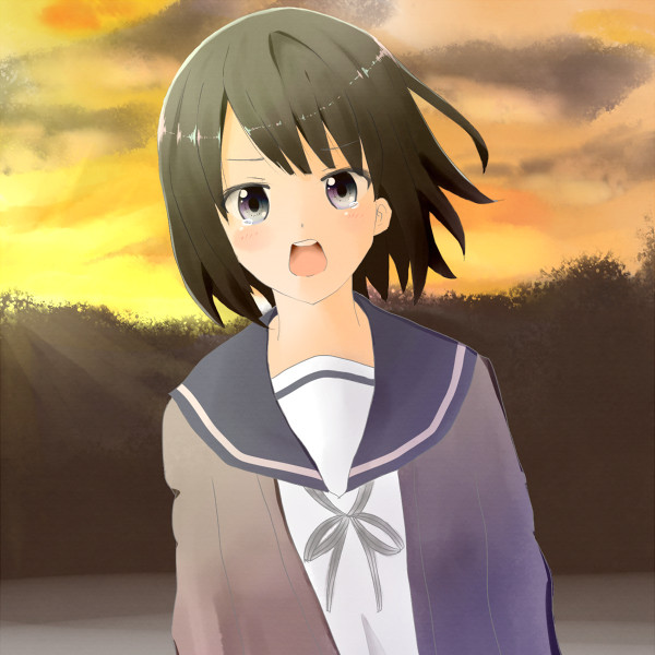 夕日