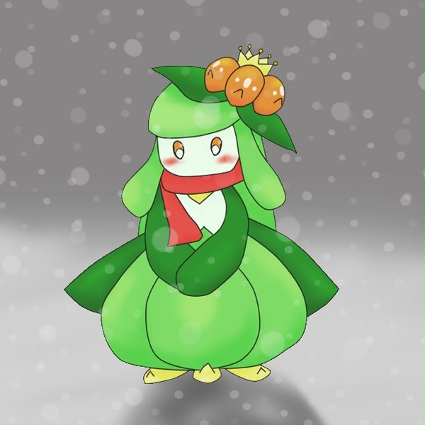 雪とドレディア。