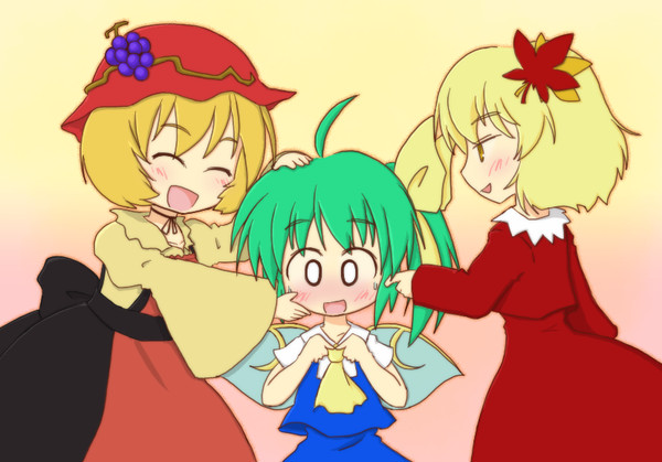 大ちゃんは2柱に挟まれました