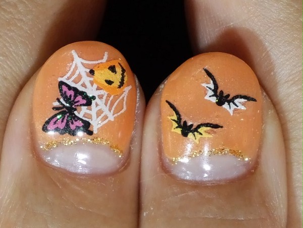 10月のネイル（テーマはハロウィン）