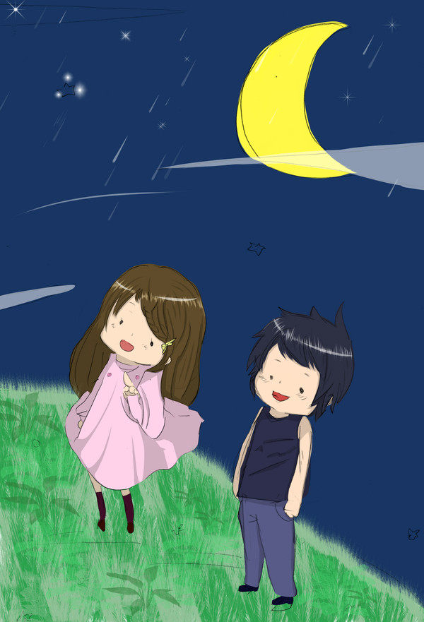 【塗らせて頂きました】星の夜