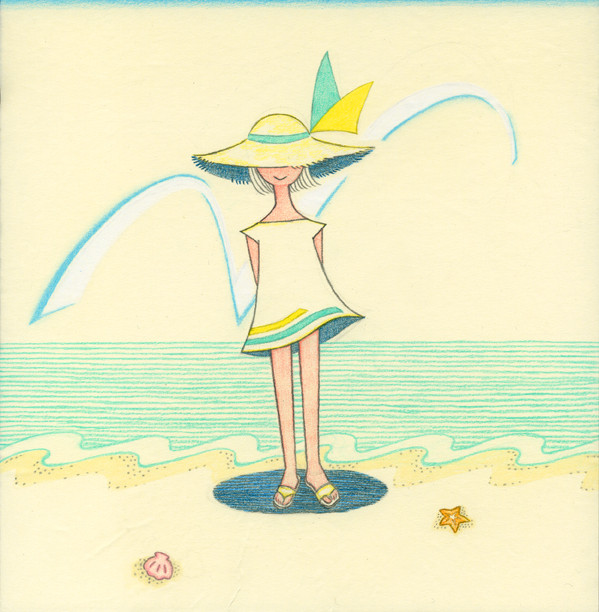 浜辺のリボンちゃん