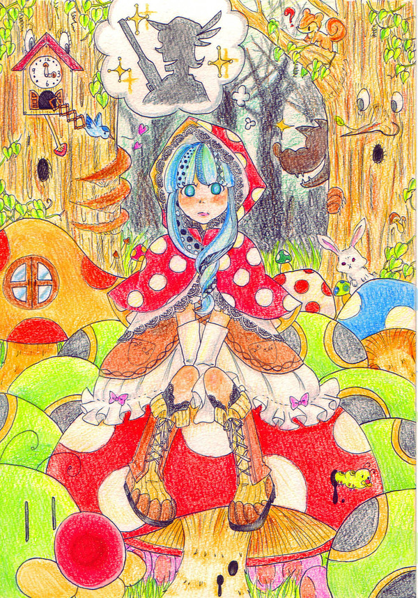 きのこの森のあかずきん