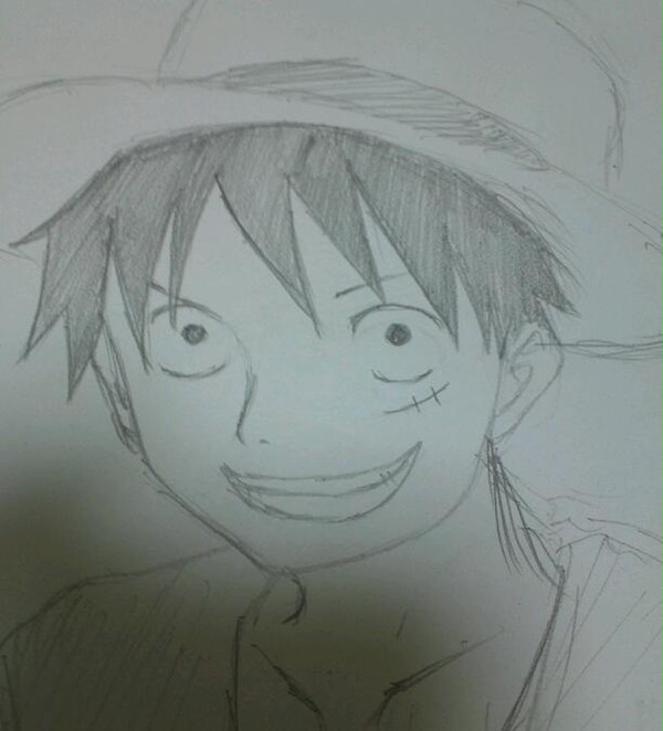 初描きルフィ