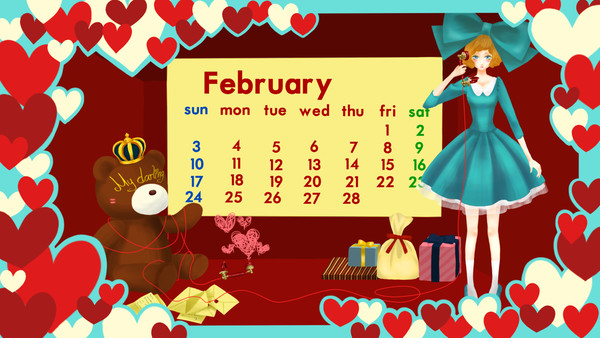2013年2月のカレンダー