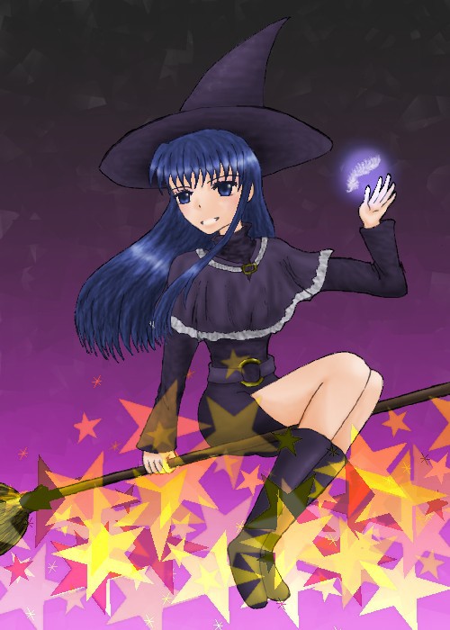 流れ星に乗って。