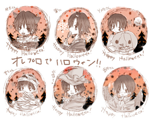 オレプロメンバーでハロウィン