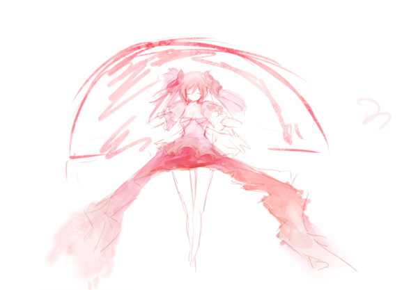 鹿目 まどか 落書き 園神俺の嫁草稿君