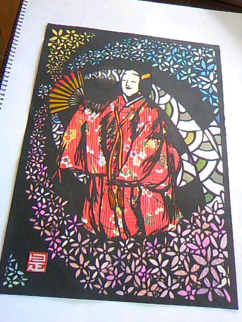 切り絵"No 能 No Life"