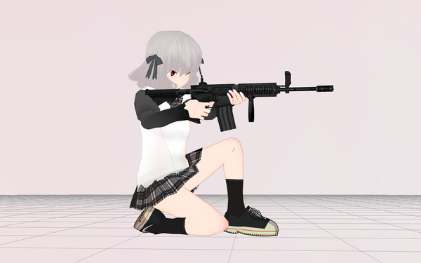 銃と女の子