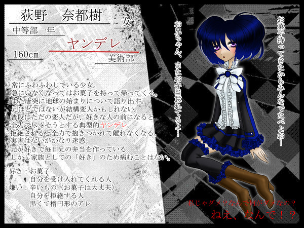 【ヤンデレ学園】荻野 奈都樹【生徒】