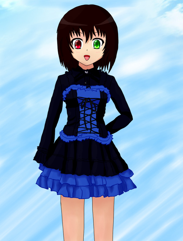 ゴスロリ衣装のめいちゃん