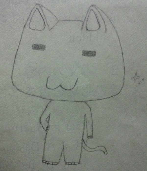高校の時のノートだかテストだかの落書き