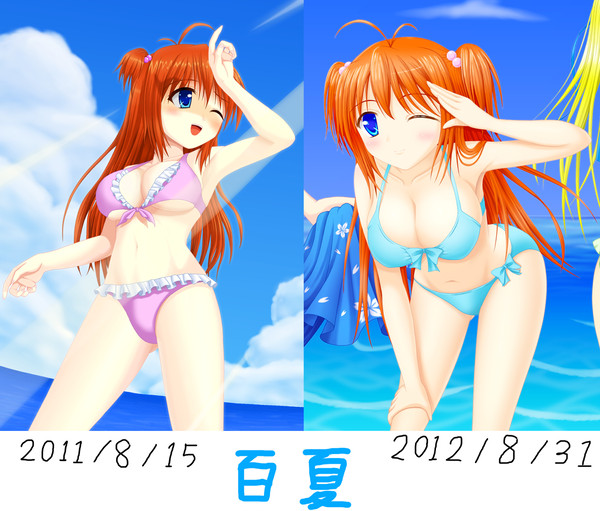 【マウス絵】百夏比べてみた。