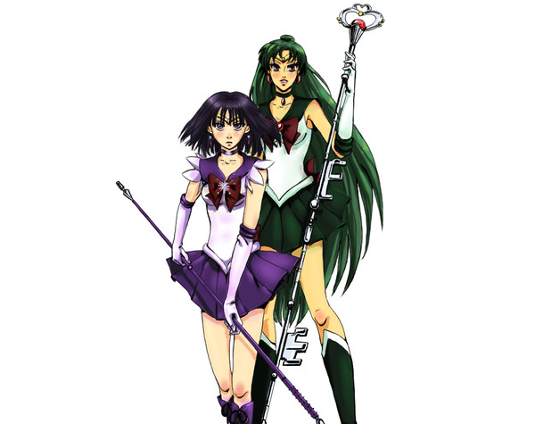 Sailor Pluto & Sailor Saturn