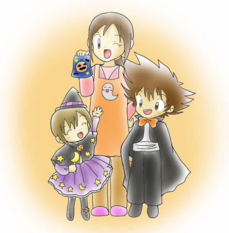 八神家と泉家のハッピーハロウィン♪