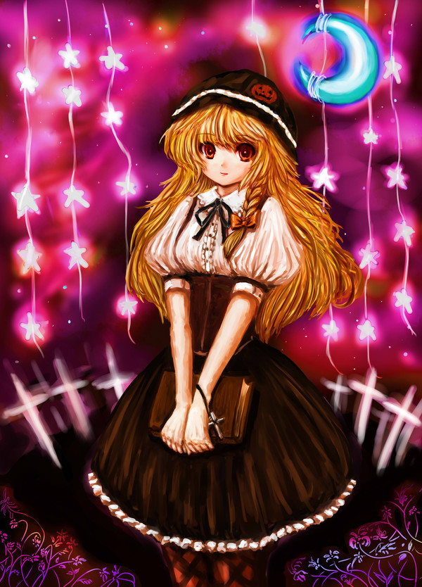 過去絵の魔理沙のハロウィンアレンジ