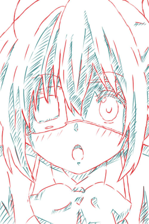 六花ちゃん 模写