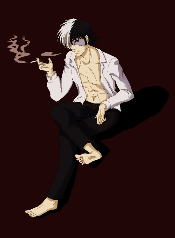 一服黒男