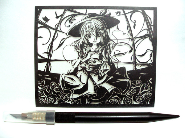 『切り絵』  こいしちゃん切り絵用