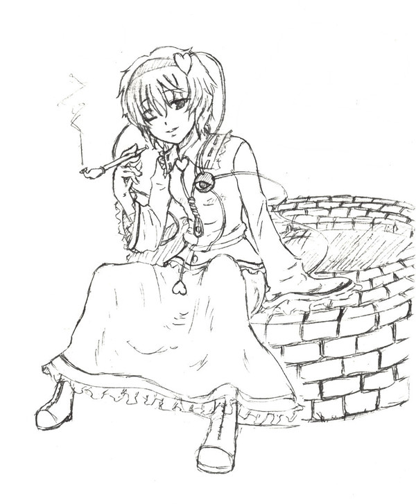 東方首領蛇 43話のワンシーンを勝手に描かせて頂きました