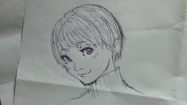 シフト裏にラクガキ