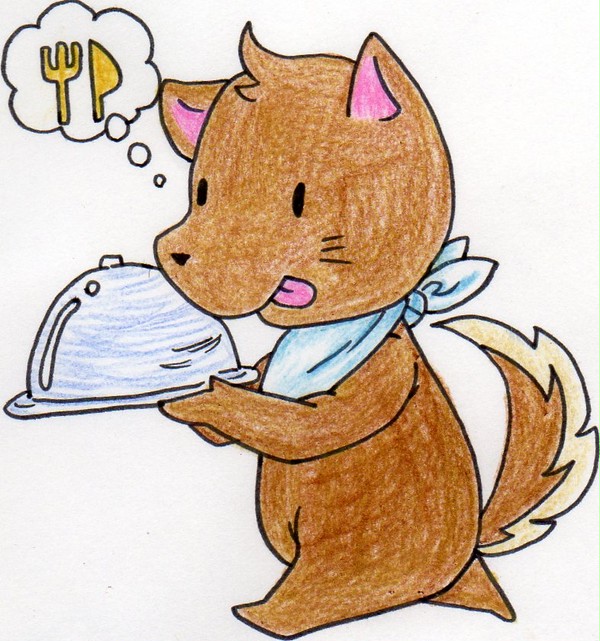 ごはんだぉ！