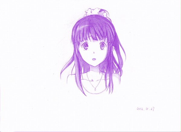 单马尾の千反田える