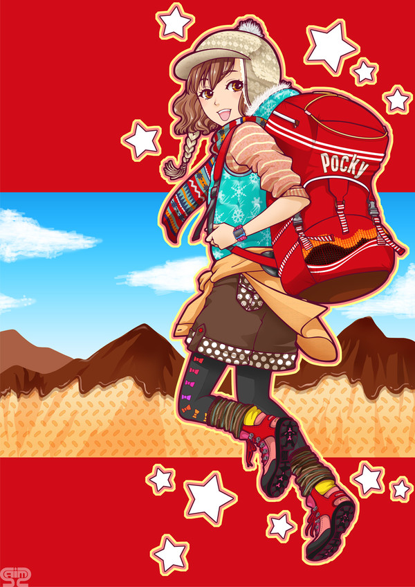 山にもポッキー!