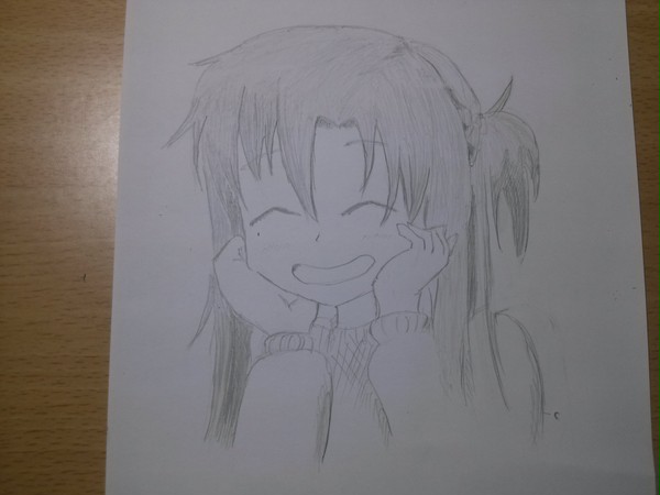 微笑むアスナ~いつもより殴り書き(笑)