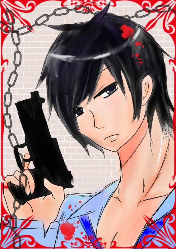拳銃男子