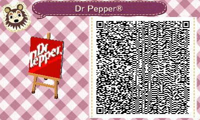 【とび森】ドクターペッパー書いてみた【QRコード付】