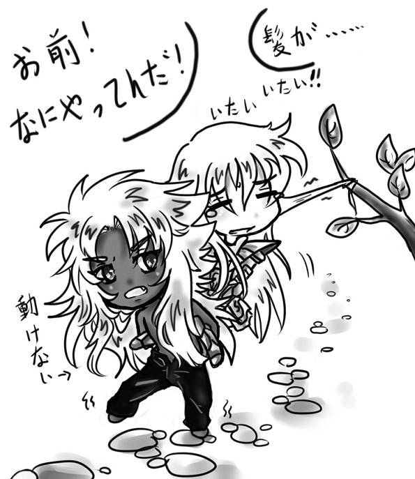 髪