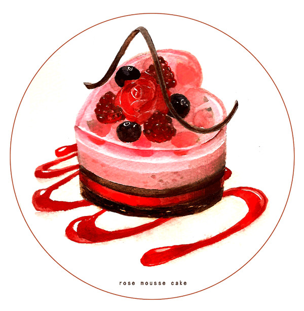 【イラリク】バラのムースケーキ【もくさんへ】