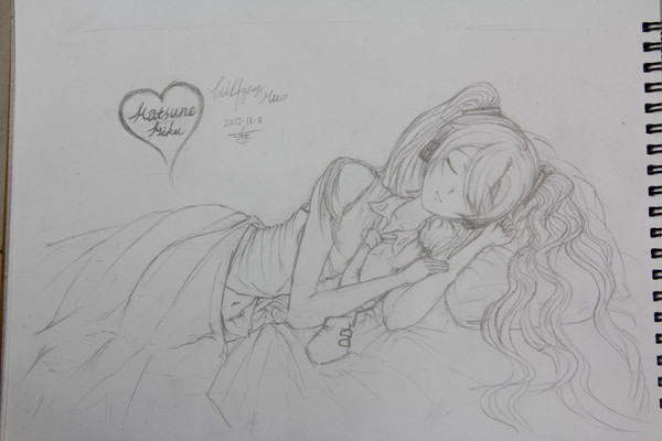 Sleeping miku