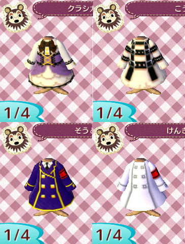 【とび森】クラロリ、総統閣下、拘束衣、研究員【マイデザイン】