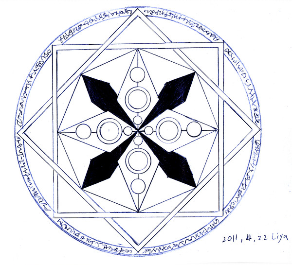 魔法陣(by hand)