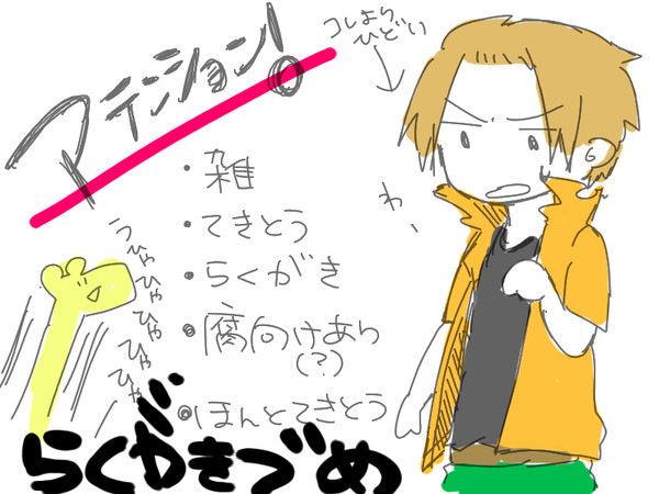 落書き改め殴り書き詰め