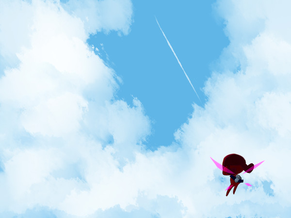 空中にて