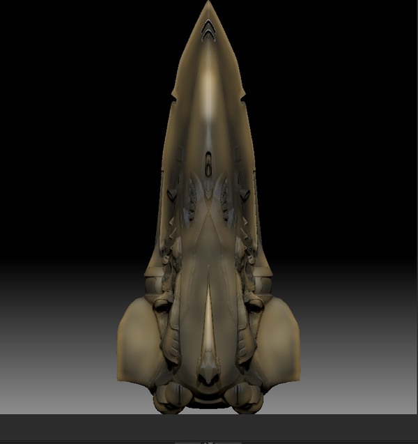 Spaceship "Tooth" 3d Study