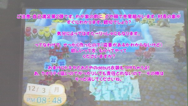 とび森　マイデザイン（先輩組とすたーりっしゅ）