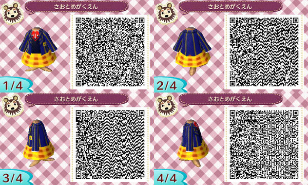 【とび森】アニメ版早乙女学園制服【QRコード】