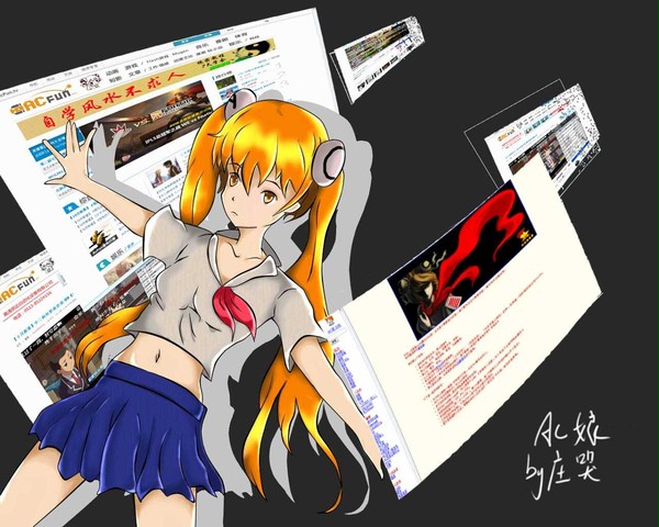 双马尾的Ac娘