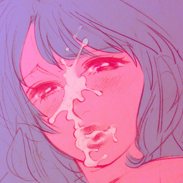 顔射。