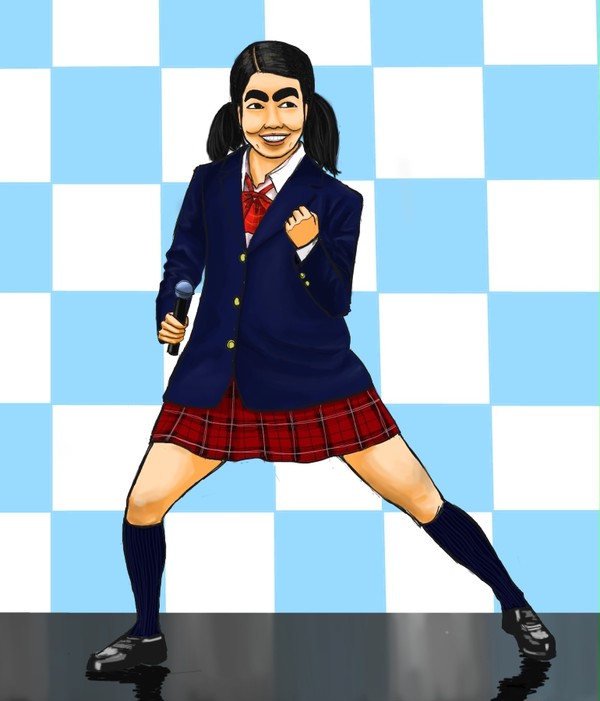 イモトアヤコを描こうとしたらあずにゃんになった。